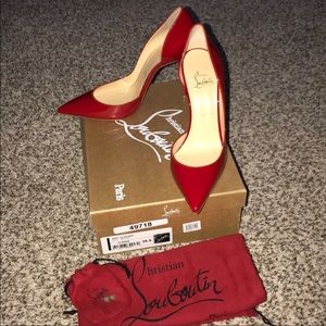 Red Christian Louboutin size 38.5